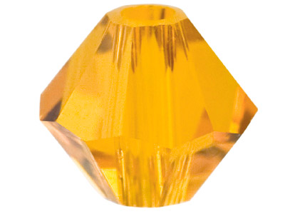Swarovski Crystal Pack of 24 Bicone, 5328, 4mm Sun
