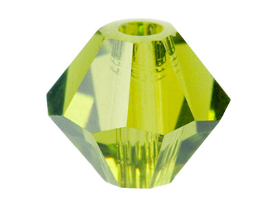 12 Swarovski Crystal Beads Bicone 6mm Olivine, Pack Of 12