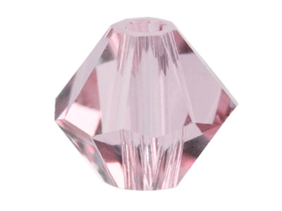 12 Swarovski Crystal Beads Bicone 6mm Vintage Rose, Of Pack 12