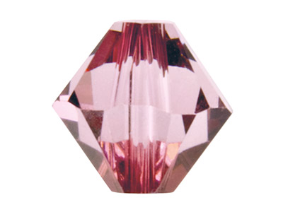 Swarovski Crystal Pack Of 12 Bicone, 5328, 6mm Antique Pink