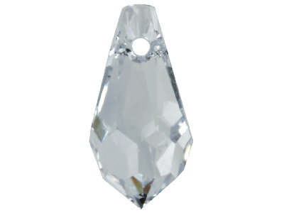 Swarovski Crystal Pack of 4 Drops, 6000, 13x6mm Crystal Clear