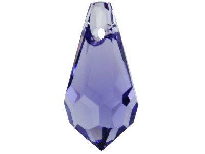 Swarovski Crystal Pack of 4 Drops, 6000, 13x6mm Tanzanite