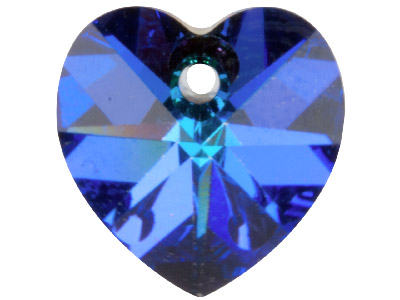 Swarovski Crystal Pack of 2 Heart, 6228, 10mm Heliotrope