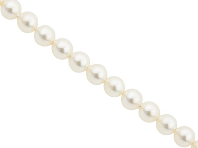 Swarovski Crystal Pack Of 25 Pearl Beads, 5810 6mm Cream