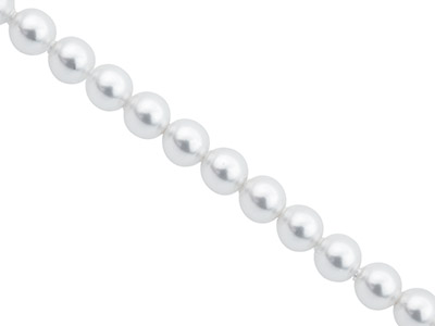 Swarovski Crystal Pack Of 25 Pearl Beads, 5810, 8mm White
