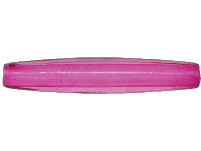 Hot Pink Oval Tube 25x5mm Lucite Beads Pack Of 50
