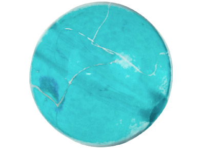 Turquoise Silver Marbled Round 10mm Lucite Beads, Pack Of 30