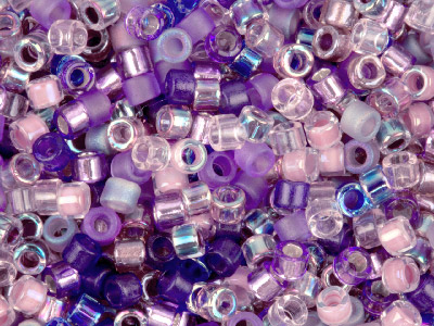 Miyuki 110 Delica Seed Beads Mix  Lilacs 7.2g Tube, Miyuki Code      Db-mix01