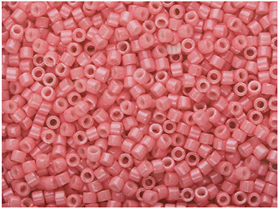 Miyuki 110 Delica Seed Beads Dyed Opaque Rose 7.2g Tube, Miyuki Code Db1371