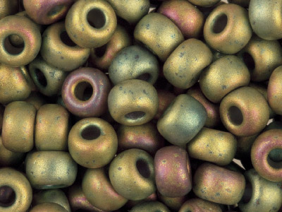 Miyuki 60 Round Seed Beads Matte Metallic Khaki Iris 20g Tube Miyuki Code 2035