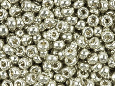 Miyuki 11/0 Round Seed Beads       Duracoat Galvanized Silver 24g     Tube, Miyuki Code 4201 - Standard Image - 1