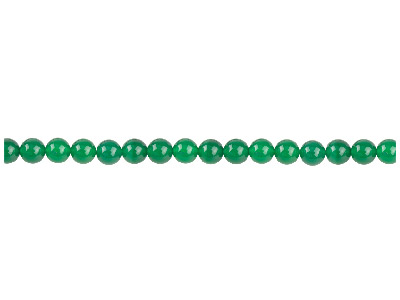 Green Agate Semi Pecious Round     Beads 4mm, 15-15.5 Strand
