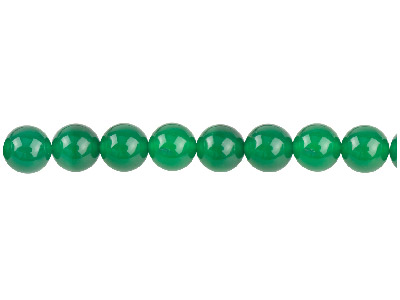 Green Agate Semi Pecious Round Beads 8mm, 16"/40cm
