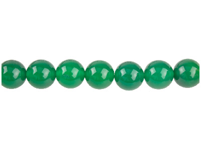 Green Agate Semi Pecious Round     Beads 10mm, 1640cm Strand