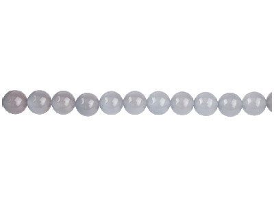 Grey Agate Semi Precious Round     Beads 6mm 15