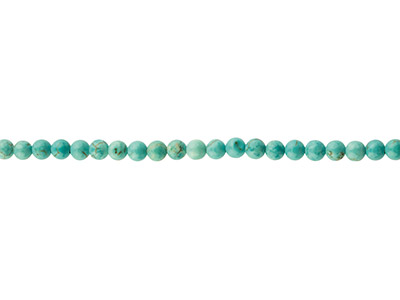 Dyed Howlite Semi Precious Round   Beads, 4mm, 15.5