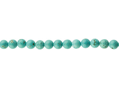 Dyed Howlite Semi Precious Round   Beads, 6mm, 1640cm Strand