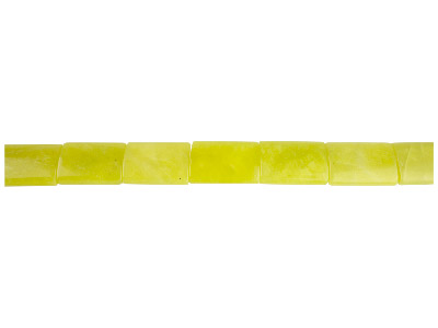 Lemon Jasper Semi Precious Rectangular Beads 18x12x7mm 16