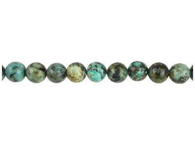 African Turquoise Jasper Semi Precious Round Beads 10mm , 16