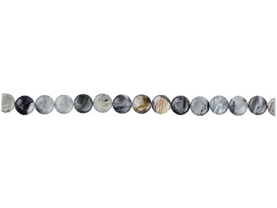 Picasso Jasper Semi Precious Coin Beads 20mm, 16