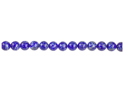 Blue Lapis Semi Precious Round     Beads 8mm 16