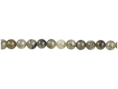 Labradorite Semi Precious Round    Beads 6mm, 16
