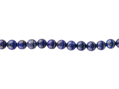 Blue Lapis Semi Precious Round     Beads, 10mm, 15