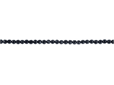 Onyx Semi Precious Faceted Round   Beads 4mm, 1640cm Strand