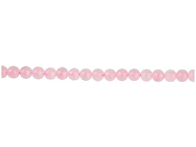 Rose Quartz Semi Precious Round    Beads 6mm, 16