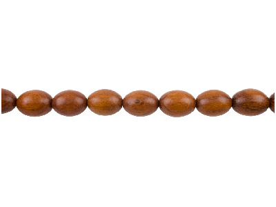 Bayong Wood Oval Beads 15x20mm 16