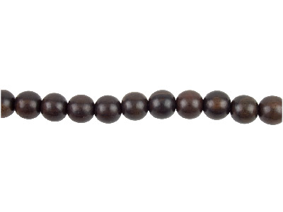 Tiger Ebony Round Wood Beads 10mm  1640cm Strand