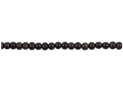 Tiger Ebony Round Beads 6mm        16