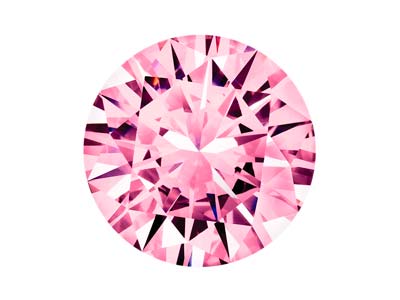 Preciosa Cubic Zirconia, The Alpha Round Brilliant, 3.5mm, Pink