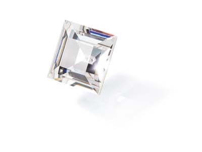 Preciosa Cubic Zirconia, Square    Princess, 5 X 5mm, White - Standard Image - 3