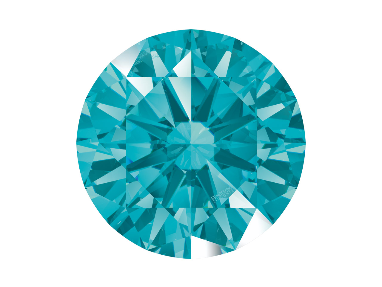 Swarovski Zirconia Round Pure Brilliance Cut 2mm Mint