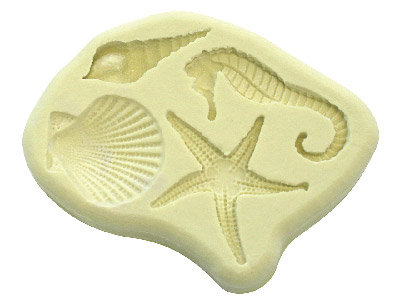 Flexibe Mould Seashore, 4 Designs - Standard Image - 1