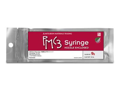 Precious Metal Clay 3, Syringe 9g- Fine Silver, Pmc3