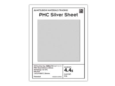 Precious Metal Clay+ Sheet, 6x6cm, 5gm