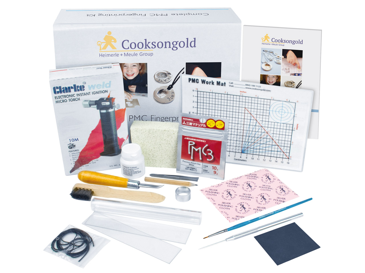 Precious Metal Clay Fingerprint Jewellery Kit Silver Pmc3