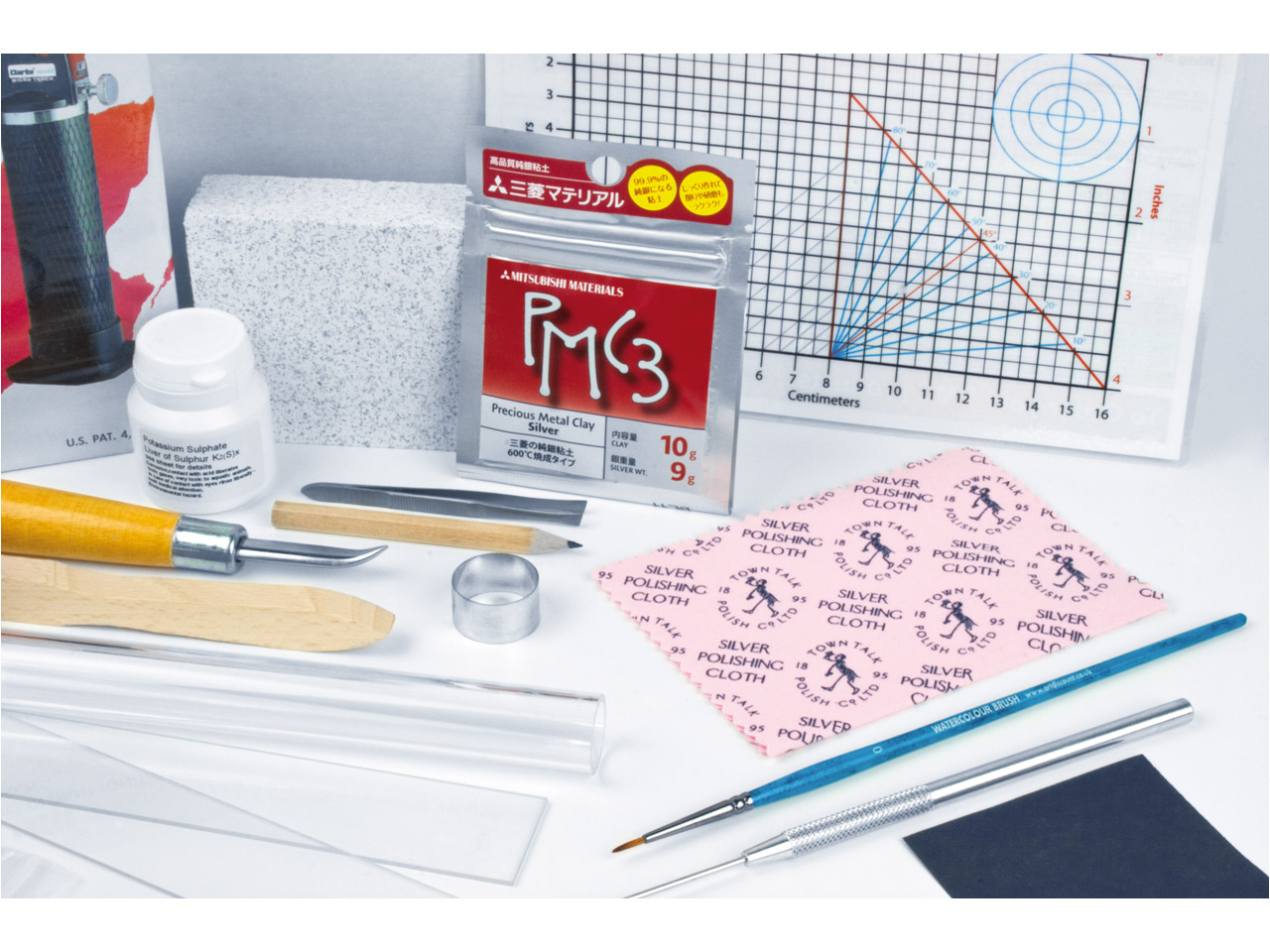 Precious Metal Clay Fingerprint Jewellery Kit Silver Pmc3