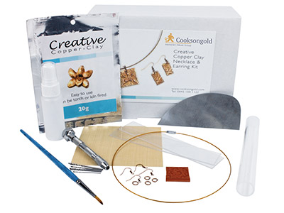 Creative Copper Clay Necklace And Earring Kit