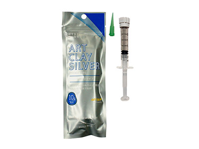 Art Clay Silver 10g Syringe 1 Tip - Standard Image - 1