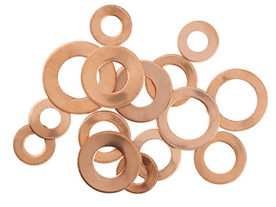 Copper Blanks Circles Pack of 15   14-20mm X 1mm