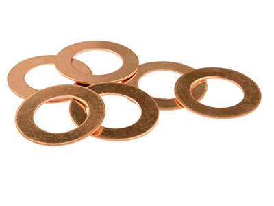 Copper Blanks Round Washer         Pack of 6 30mm - Standard Image - 3