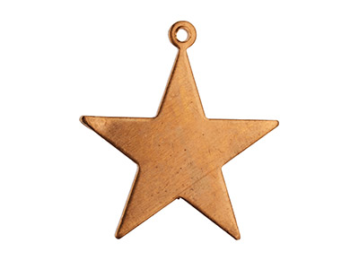 Copper Blanks Small Star Pack of 6 16.5mm - Standard Image - 2