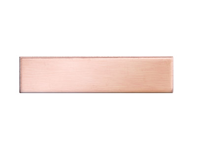 Copper Blanks Rectangular Pack of 6 6mm X 25mm X 0.8mm - Standard Image - 1