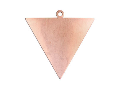 Copper Blanks Triangle Pack of 6   35mm X 0.9mm Reverse Triangle