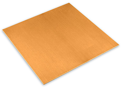Copper Sheet 75x75x0.9mm - Standard Image - 1