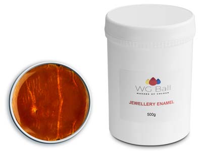 WG Ball Transparent Enamel Orange  468 500g Lead Free