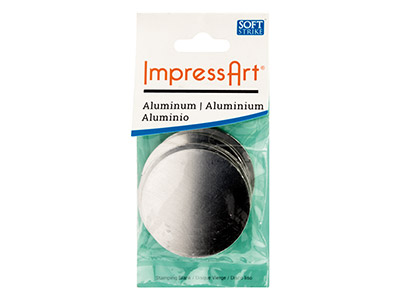ImpressArt Aluminium Round 38mm    Stamping Blank Pack of 6 - Standard Image - 3